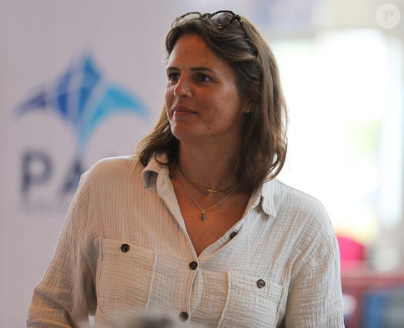 Laure Manaudou assiste aux championnats de France Élites en grand bassin de natation à Rennes, France, le 15 juin 2023. © Mickael Chavet/Zuma Press/Bestimage