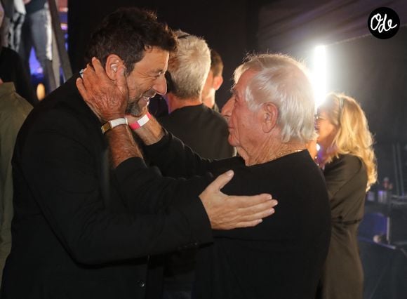 Exclusif - Patrick Bruel et Antoine Ciosi - Jour 2 - Backstage - Enregistrement de l’émission "Embarquement immédiat" au théâtre de verdure du Casone à Ajaccio, diffusée le 4 novembre sur France 3. Le 10 octobre 2022. © Olivier Sanchez / Bestimage