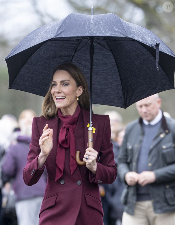 Le Prince William, le Prince de Galles, et Catherine, la Princesse de Galles, visitent Powys, à l'occasion de la fête de la Saint Davids. Photo par GOFF  / BESTIMAGE