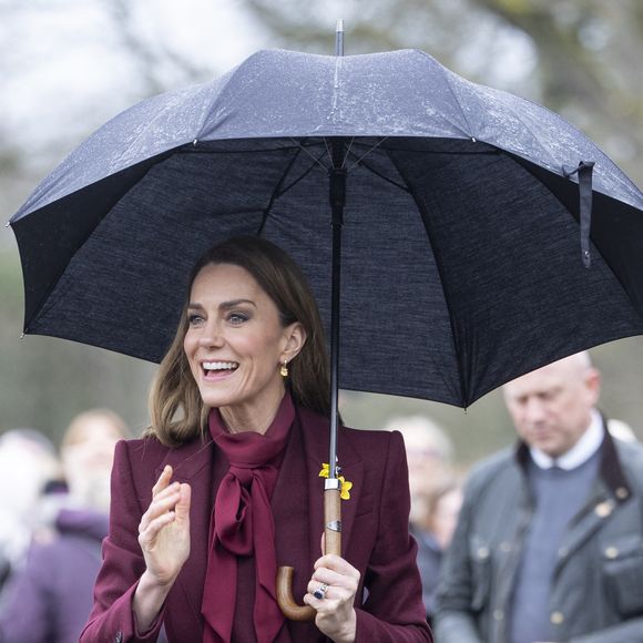 Le Prince William, le Prince de Galles, et Catherine, la Princesse de Galles, visitent Powys, à l'occasion de la fête de la Saint Davids. Photo par GOFF  / BESTIMAGE