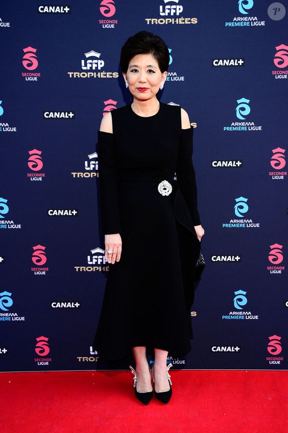 Michele Kang ( Olympique Lyonnais ) assiste à la cérémonie des "Trophées LFFP 2025" au Pavillon Dauphine le 28 avril 2025 à Paris, France. ( Photo by Dante Badano / PsnewZ ) -