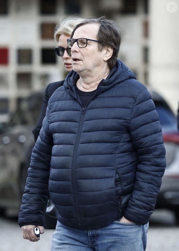 Le professeur François Rollin - Obsèques d'Isabelle Mergault à la Coupole du Père-Lachaise à Paris le 30 mars 2026. © Cyril Moreau - Dominique Jacovides / Bestimage