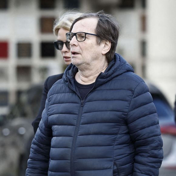 Le professeur François Rollin - Obsèques d'Isabelle Mergault à la Coupole du Père-Lachaise à Paris le 30 mars 2026. © Cyril Moreau - Dominique Jacovides / Bestimage