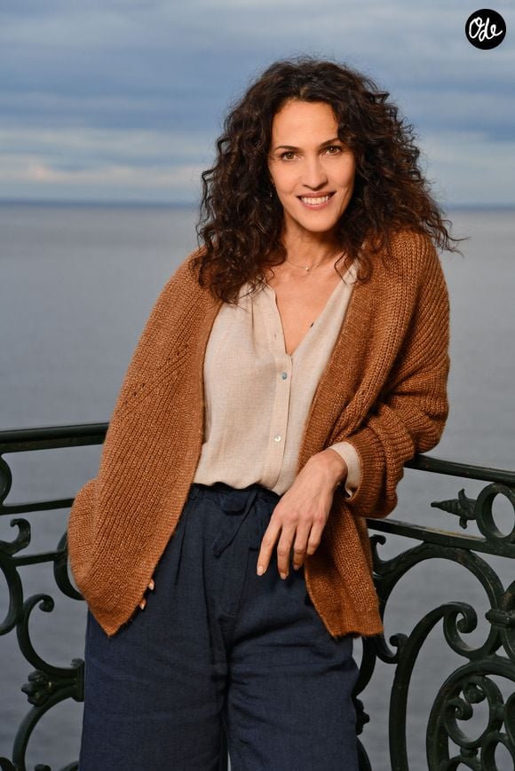 Linda Hardy durant le tournage du double épisode final de "Section de recherches" à Nice, diffusé le 21 avril sur TF1. 
© Bruno Bebert / Bestimage