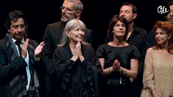 Laurent Gerra, Irène Jacob, Marina Vlady, Lambert Wilson, lors de la soirée en hommage à Bertrand Tavernier pendant le festival Lumière 2021 à Lyon le 10 octobre 2021.

© Sandrine Thesillat / Panoramic / Bestimage