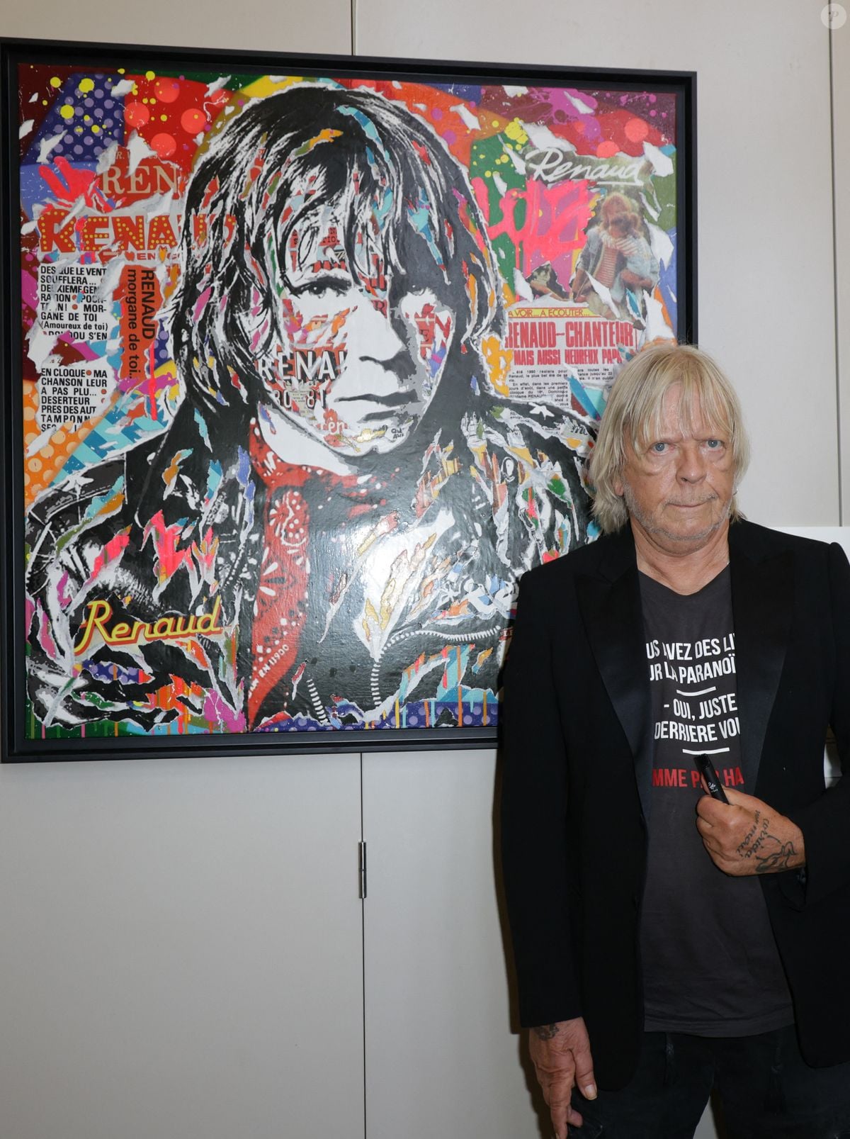 Photo : Le chanteur Renaud (Renaud Séchan) - Vernissage de l'exposition ...
