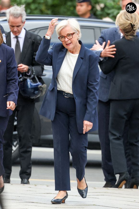Catherine Vautrin, ministre des Armées et des Anciens combattants, lors des funérailles de B. Chirac à la basilique Sainte-Clotilde à Paris (7e) le 12 juin 2026. L’ancienne première dame de France est décédée le 5 juin 2026 à l’âge de 93 ans. 
© Jacovides / Liewig / Bestimage