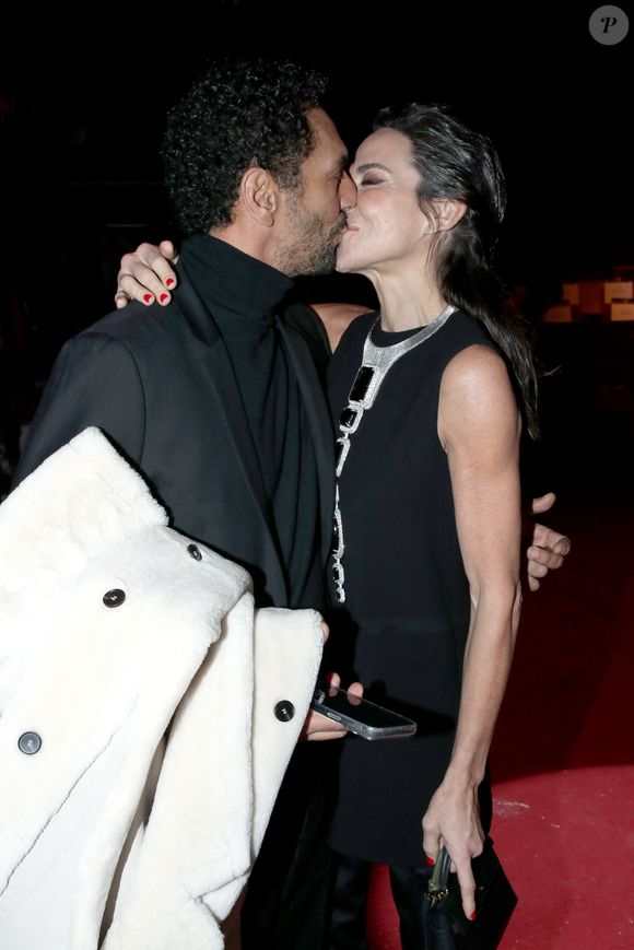 Tomer Sisley et sa femme Sandra Zeitoun au Front Row du défilé de Mode Stephane Rolland - Front Row, Collection Haute Couture Printemps/Été 2026, au Cirque d'Hiver Bouglione dans le cadre de la Fashion Week de Paris, France, le 27 Janvier 2026. Bertrand Rindoff/Bestimage