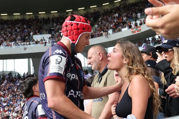 Chiara “vise un diplôme d’expert-comptable” comme le précisent nos confrères

Louis Bielle-Biarrey et sa compagne Chiara - Demi-finale Union de rugby investec Champions Cup entre l'Union Bordeaux-Bègles et le Stade Toulousain  (35-18) à Bordeaux, France, le 4 mai 2025. © Nicoles Luttiau/Bestimage