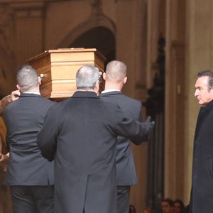 Jean Dujardin - Obsèques du réalisateur Bertrand Blier en l'église Saint-Roch à Paris le 29 janvier 2025. © Dominique Jacovides/Bestimage