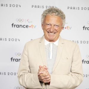 Nelson Monfort lors de la présentation des journalistes et chroniqueurs de France Télévisions pour les Jeux Olympiques 2024 au musée de l'Homme à Paris, le 11 juin 2024.
© Pierre Perusseau / Bestimage
