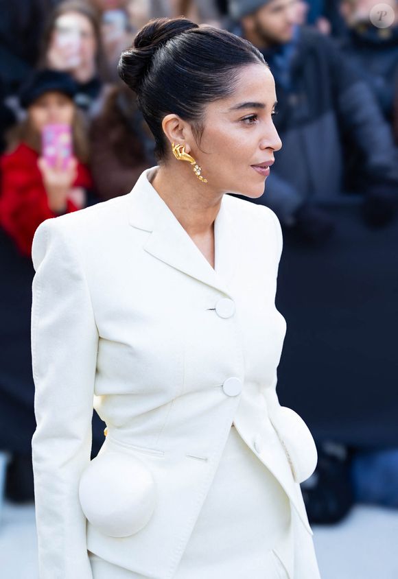 Leïla Bekhti - Arrivées des célébrités au défilé Schiaparelli "Collection Haute Couture Printemps/Eté 2026" lors de la Fashion Week de Paris (PFW), au Petit Palais à Paris, France, le 26 janvier 2026. © Thibault Duboucher/Bestimage