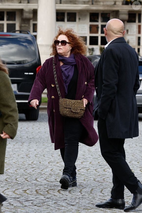 Valérie Mairesse - Obsèques d'Isabelle Mergault à la Coupole du Père-Lachaise à Paris le 30 mars 2026. © Cyril Moreau - Dominique Jacovides / Bestimage