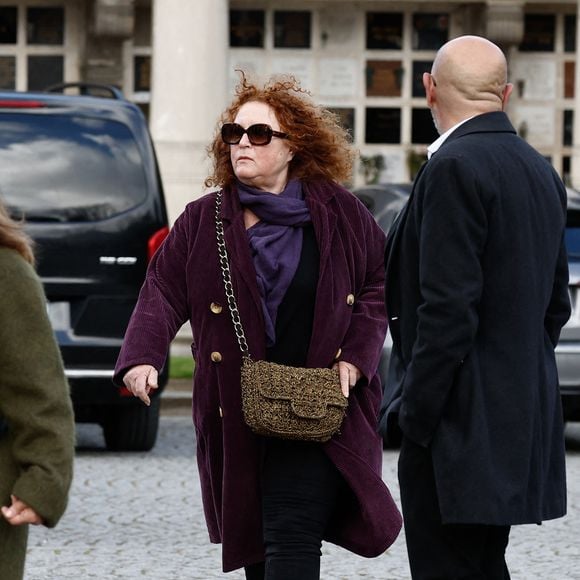 Valérie Mairesse - Obsèques d'Isabelle Mergault à la Coupole du Père-Lachaise à Paris le 30 mars 2026. © Cyril Moreau - Dominique Jacovides / Bestimage