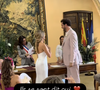 Gennifer, sublime dans une robe blanche au style raffiné, et Éric, élégant dans un costume rose pâle, ont échangé leurs vœux sous les applaudissements de leurs proches, dont Karine Le Marchand. 

Story Instagram de Karine Le Marchand