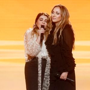 Exclusif - Julie Zenatti, Hélène Ségara - Enregistrement de l'émission "La grande soirée des comédies musicales", présentée par E.Gossuin et H.Segara et diffusée le 26 mars sur W9 © Christophe Clovis / Bestimage