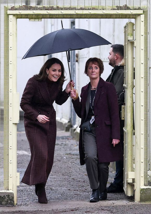 Catherine (Kate) Middleton, princesse de Galles, visite une unité mère-enfant (MBU) d'Action for Children à la prison HMP Styal de Wilmslow, Royaume Uni, le 11 février 2025. © Phil Noble/WPA-Pool/Bestimage