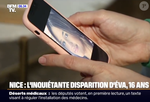 "La semaine dernière, la jeune fille aurait échangé avec un garçon, défavorablement connu. Il serait revenu dans le Var et la maman soupçonne que sa fille soit en sa compagnie à Toulon", a-t-on appris. Affaire à suivre…

Eva Riverain disparue le 1er mai 2025 à Nice. Capture d'écran BFMTV