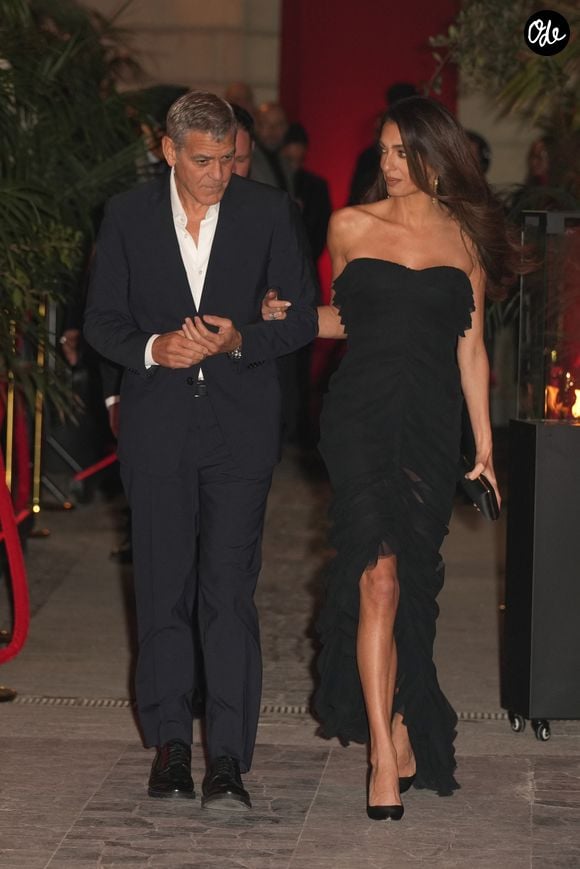 George Clooney et Amal Clooney assistent à la soirée d’ouverture de l’OMEGA House, organisée dans le cadre des Jeux olympiques d’hiver de Milan-Cortina 2026, le 7 février 2026 à Milan, en Italie. © Lucia Sabatelli/Bestimage