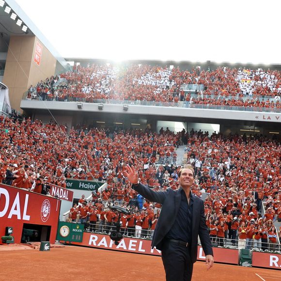 Rafael Nadal - Hommage à Rafael Nadal lors des internationaux de France de tennis à Rolnd Garros le 25 mai 2025.

© Dominique Jacovides / Cyril Moreau / Bestimage