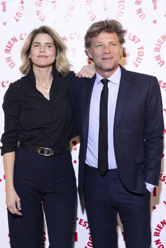 Alice Taglioni, Laurent Delahousse au photocall des invités au dîner de gala de l'association "Un rien c'est tout" au musée de l'armée aux Invalides à Paris le 7 mars 2024.
© Cyril Moreau / Bestimage