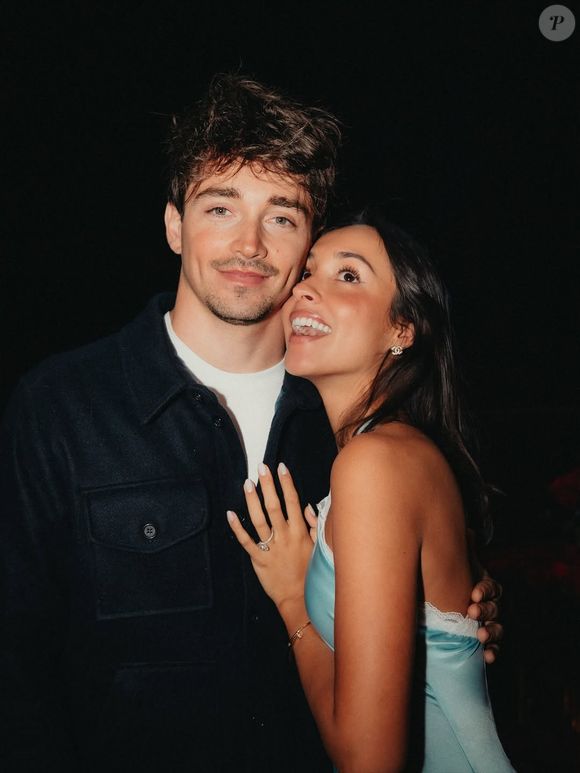Charles Leclerc fiancé à sa compagne Alexandra Saint Mleux ©Instagram - Charles Leclerc