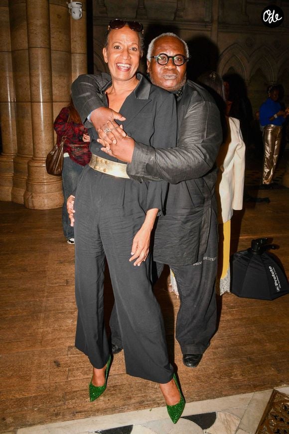 Vincent Mc Doom et Magloire assistent au défilé Lena Erziak Haute Couture automne-hiver 2025/2026 dans le cadre de la Fashion Week de Paris, à l'American Cathedral of Paris, le 7 juillet 2025 à Paris, en France. Photo : Shootpix/ABACAPRESS.COM
