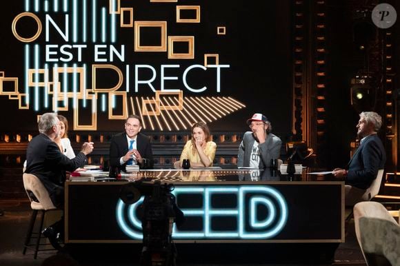 Exclusif - Laurent Ruquier, Léa Salamé, Yann Moix, Barbara Schultz, Philippe Rebbot, Pierre-Emmanuel Barré - Enregistrement de l'émission "On Est En Direct (OEED)", présentée par L.Ruquier et L.Salamé, et diffusée en direct le 5 mars sur France 2
© Jack Tribeca / Bestimage