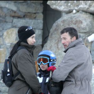 Florent Pagny et sa femme à Courchevel.

©BestImage
