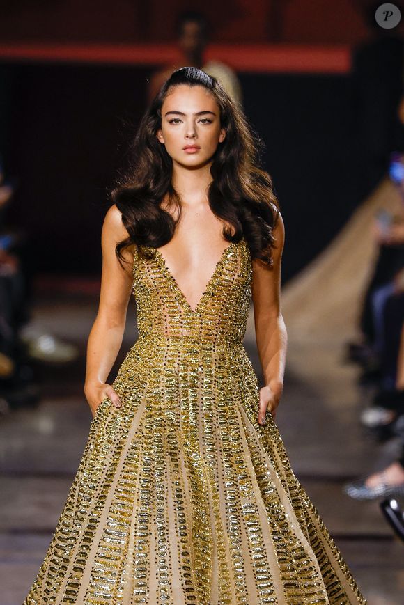 Deva Cassel - Défilé Elie Saab, Collection Haute Couture Printemps/Eté 2026 lors de la Fashion Week de Paris (PFW) au Musée Rodin, à Paris, France, le 28 janvier 2026. © Bestimage