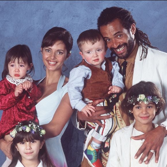 Château de Brecourt-France, 11 février 1995. Photo de bibliothèque du mariage de l'ancienne star du tennis Yannick Noah et de Heather Whyte. © Christophe Guibbaud/ABACA