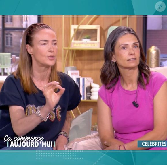 Bénédicte Delmas et Adeline Blondieau sur le plateau de "Ça commence aujourd'hui" ce mercredi 27 août 2025 face à Faustine Bollaert. (Capture d'écran).