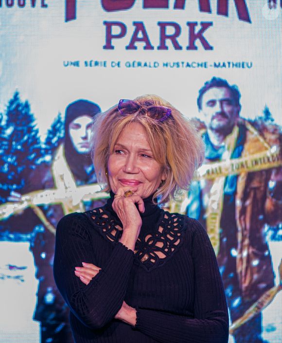 Clémentine Célarié lors de la remise du Prix Vidocq Jour 4 Serie Mania Festival international Lille 2024, à Lille, France, le 18 mars 2024. © Stéphane Vansteenkiste/Bestimage