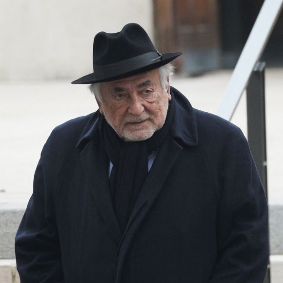 Dominique Strauss-Kahn (DSK) - - Obsèques de Bernard Mourad en l'église Saint-Honoré-d'Eylau à Paris, France, le 17 janvier 2025. © Bestimage