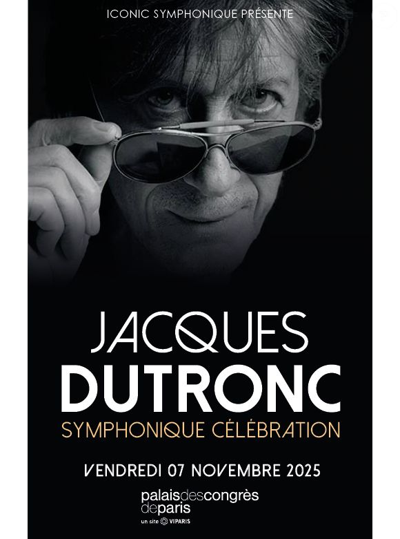 Le concert Jacques Dutronc, Symphonique Célébration va avoir lieu en novembre prochain

L'affiche du concert Jacques Dutronc, Symphonie célébration.