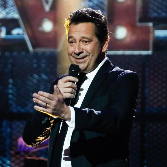 Exclusif - Laurent Gerra lors de l'enregistrement de l'émission "Serge Lama, le dernier rappel" présentée par F. Bollaert, diffusée le vendredi 21 novembre 2025 sur France 3 à 21h10, au théâtre Marigny à Paris, France, le 29 avril 2025. © Clovis-Moreau/Bestimage