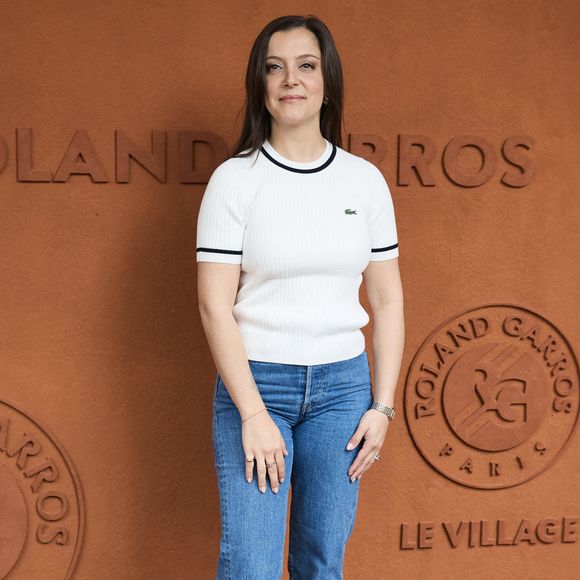 Camille Lellouche - Les célébrités au village lors des Internationaux de France de tennis de Roland Garros 2024 à Paris. Le 5 juin 2024. 
© Jacovides-Moreau/Bestimage
