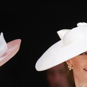Sophie la duchesse d'Edimbourg (Sophie Rhys-Jones, duchesse d'Edimbourg) et Catherine, princesse de Galles (Catherine (Kate) Middleton, princesse de Galles), assistent à la cérémonie de l'Ordre de la Jarretière à la chapelle St George.

© Ian Vogier/MirrorPix/Bestimage