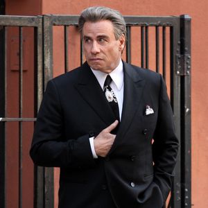 John Travolta sur le tournage de "The Life and Death of John Gotti" à New York, le 22 février 2017.
© CPA/Bestimage