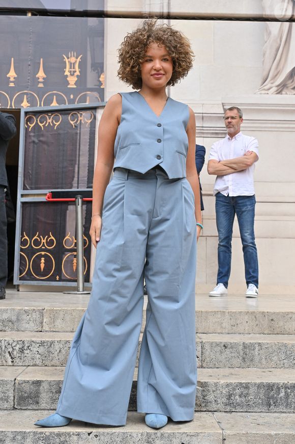 Lea Haddad au défilé Stephane Rolland lors de la semaine de la mode haute couture à Paris, France, le 4 juillet 2023. Photo by Julien Reynaud/APS-Medias/ABACAPRESS.COM