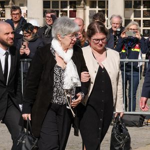 Guest aux arrivées des obsèques d'Emilie Dequenne au cimetière Père Lachaise à Paris, France, le 26 mars 2025. © Cyril Moreau/Bestimage