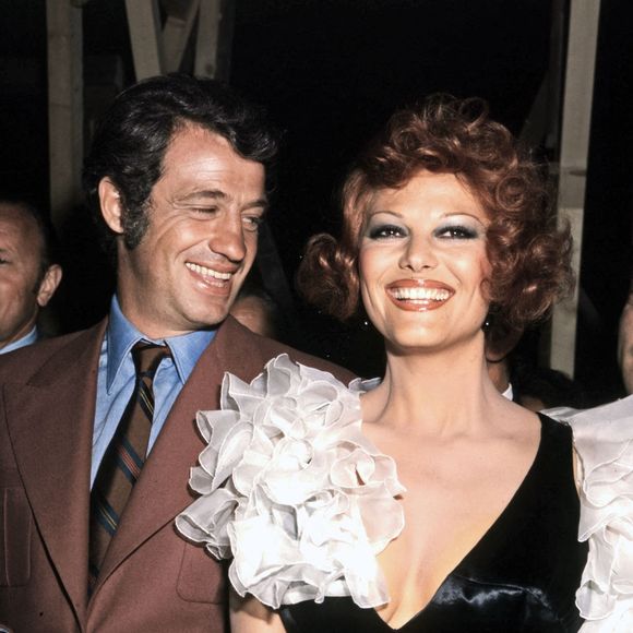 Photo d'archives de Jean-Paul Belmondo et Claudia Cardinale, 1972. Photo by Olycom/ABACAPRESS.COM