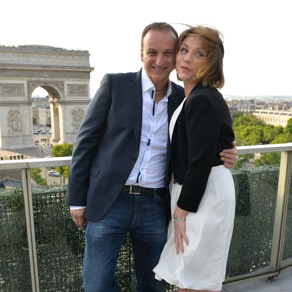 Exclusif - Emilie Dequenne (habillée en Paule Ka et en bijoux Van Cleef & Arpels et son mari Michel Ferracci posent lors du 4ème Champs-Elysées FIlm Festival à Paris le 9 juin 2015. © Veeren / Coadic / Bestimage