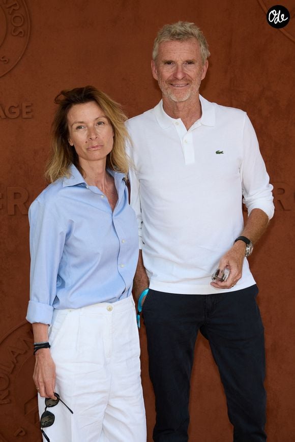 Denis Brogniart et sa femme Hortense au Village lors des Internationaux de France de tennis de Roland Garros 2023, à Paris, en France, le 6 juin 2023.

© Jacovides-Moreau/Bestimage