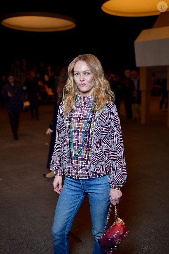 Vanessa Paradis, défilé Chanel Haute Couture Printemps Été 2023 dans le cadre de la Semaine de la Mode de Paris le 24 janvier 2023 à Paris, France. Photo by Franck Castel/ABACAPRESS.COM