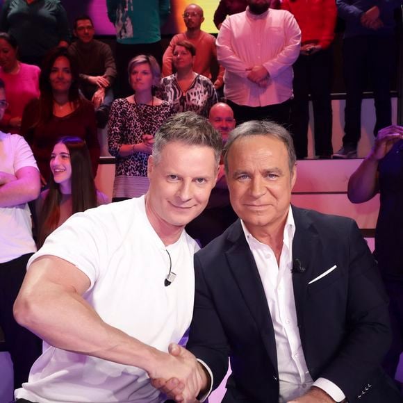 Exclusif - Matthieu Delormeau, Fabien Lecoeuvre, sur le plateau de TBT9 présenté par C.Hanouna, et diffusé en direct sur W9, Paris, France, le 11 novembre 2025. © Jack Tribeca / Bestimage