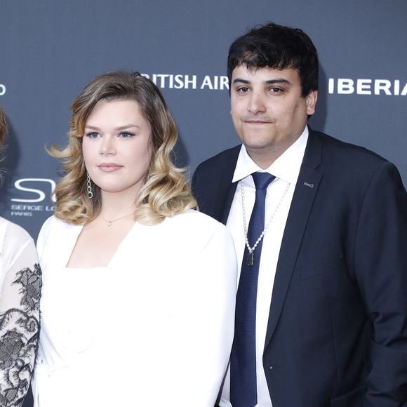 Camille Gottlieb et Medy Anthony sur le tapis rouge du photocall de la cérémonie d'ouverture du 62ème Festival de Télévision de Monte-Carlo, à Monaco, le 16 juin 2023. Crédit Denis Guignebourg/BestImage