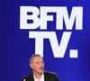 Après cinq ans à la tête de BFMTV, il change de cap.
Marc-Olivier Fogiel lors de la conférence de presse de rentrée BFM TV. - RMC du groupe Altice France à Paris, France, le 31 août 2023. © Coadic Guirec/Bestimage