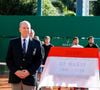 Il a assisté à celles du docteur Pastor, mort le 3 avril dernier à l'âge de 93 ans
Le prince Albert II de Monaco lors de l'inauguration du Court Baronne Elizabeth-Ann de Massy, le premier jour de la 118ème édition du Rolex Monte-Carlo Masters, au Monte-Carlo Country Club à Roquebrune Cap Martin, France, le 5 avril 2025. Le Court n°2 a été renommé en hommage à la Baronne qui a œuvré avec dévouement pour le développement du tennis en Principauté et à l’international. Il devient ainsi le troisième court principal du tournoi et accueillera quatre matchs par jour du samedi 5 au jeudi 10 avril. Le tournoi se déroule du du 5 au 13 avril 2025. © Claudia Albuquerque/Bestimage