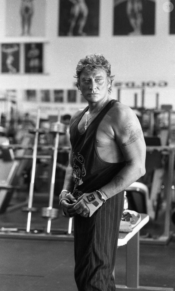 Johnny Hallyday à Los Angeles en 1993 © Photos by APS-Medias/ABACAPRESS.COM